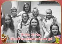 The cast of our upcoming pantomime Snow White and the Seven Dwarfs